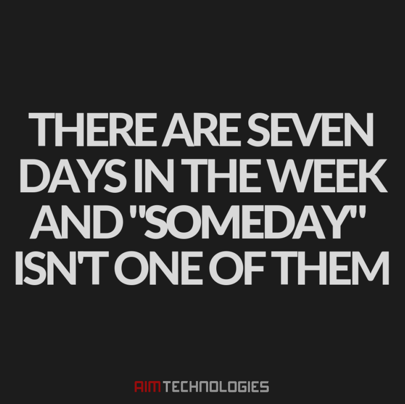AimDataLoggers's tweet photo. No excuses.

#MondayMotivation #AimTechnologies #AimFamily https://t.co/AXhI9i0ZBV