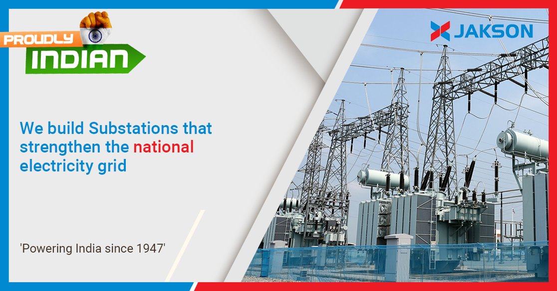 JaksonGroup's tweet photo. Jakson is a trusted partner for the execution of AIS & GIS substation projects.
#AISsubstation #GISsubstation #electricalsubstations #electricalEPC
#electricitygrid #electricityforall #urbanelectrification #ruralelectrification #powertransmission #powerdistribution #jaksoninns https://t.co/VMrjp7cNyC