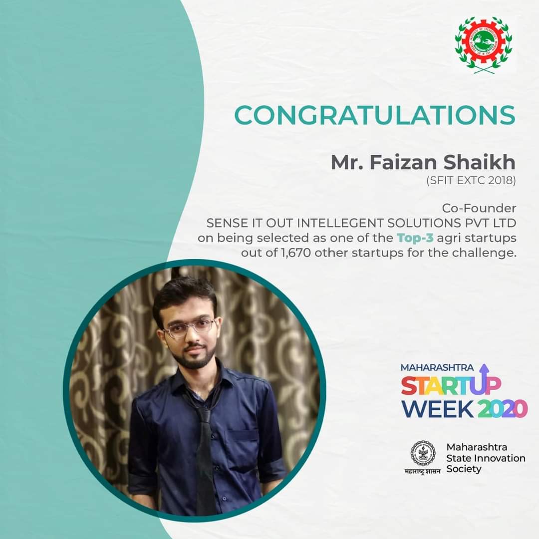 sfitborivali's tweet photo. Congratulations Faizan Shaikh!
#alumni #Engineering #startup #startupweek2020 #Entrepreneurs https://t.co/5AvNftcZXH