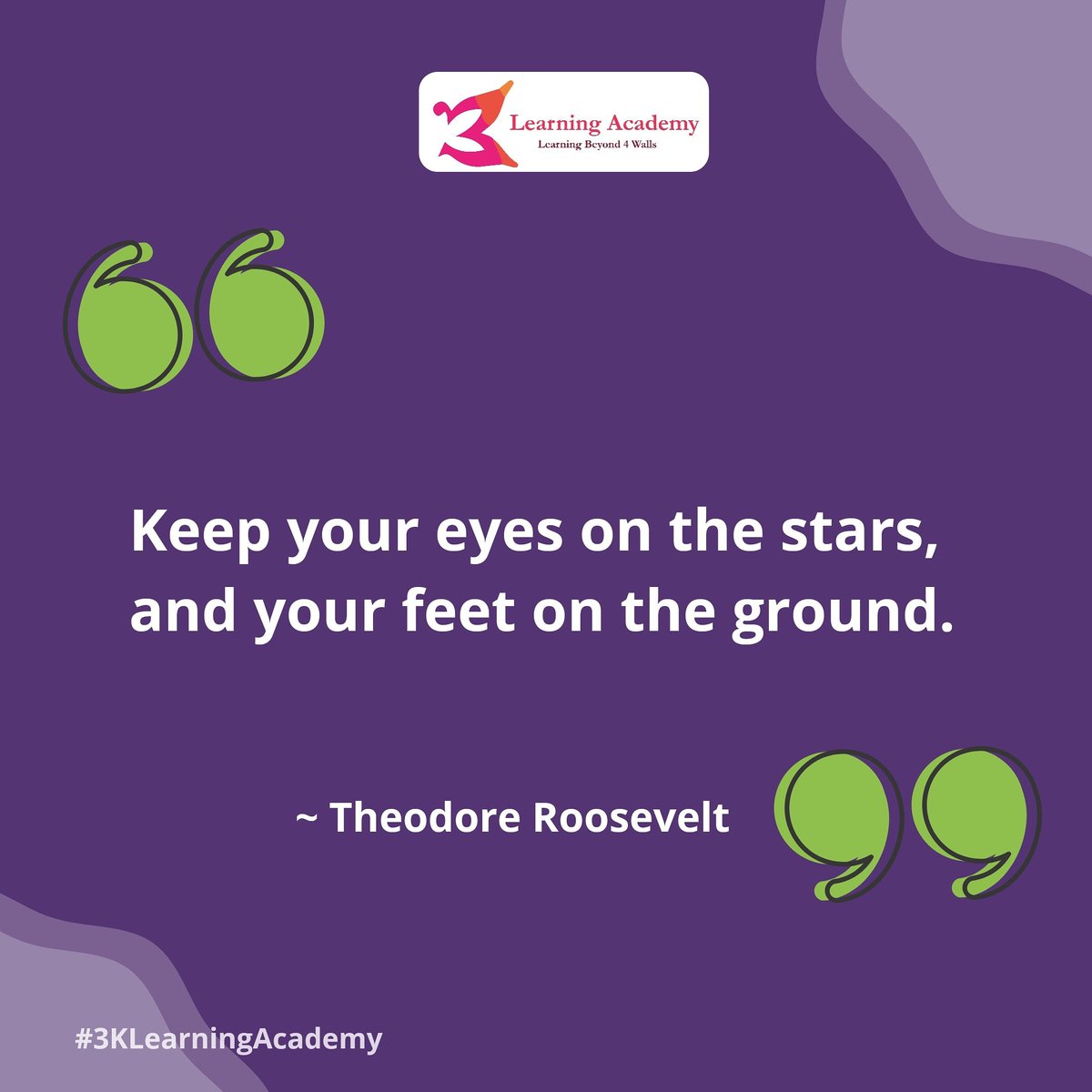 3Acdemy's tweet photo. Always be grounded 👏🏻

#3KMondayMotivation #MondayMotivation #motivation #3KLearningAcademy https://t.co/XBtiWUL21j