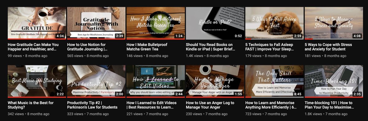 Case StudyWhen I just started Youtube, I made videos about completely random things just to exploreNobody watched them, but it was worth it because I learned tons about video editing, writing, promoting etc.