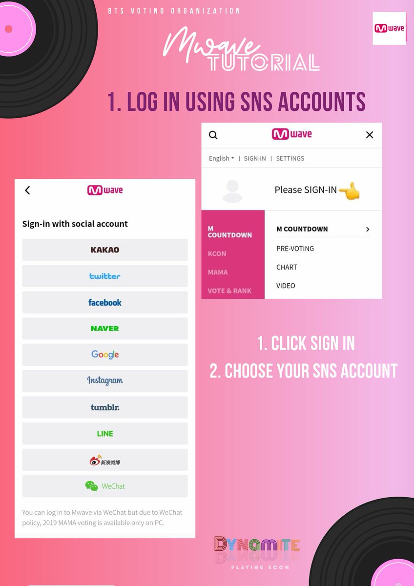 1. Sign-in with your social media accounts. 1 vote per account. You can use multiple accounts to vote BTS. #MTVHottest BTS  @BTS_twt