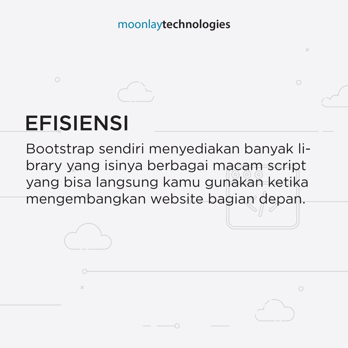 moonlaytech's tweet photo. Nih, kali ini Moonlay mau membahas 3 terbaik Front-End responsive development framework yang populer untuk digunakan pada HTML, CSS, dan JavaScript.

#bootstrap4 #developers #programming #programmer #Coding #Frontend #webdevelopment https://t.co/GpPWaLst3I
