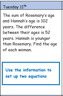 RodillianMaths's tweet photo. Good morning @Rodillian_Ac and @BBGAcademy @BBGMATHS students. Here are today’s hints for your daily questions. Y9 &amp; Y10, check your emails to see the rest of the questions and remember to email Miss Clifton if you get stuck #Maths #MathsEveryoneCan #DailyHabits #TuesdayTrivia https://t.co/fcLAfnDqsb