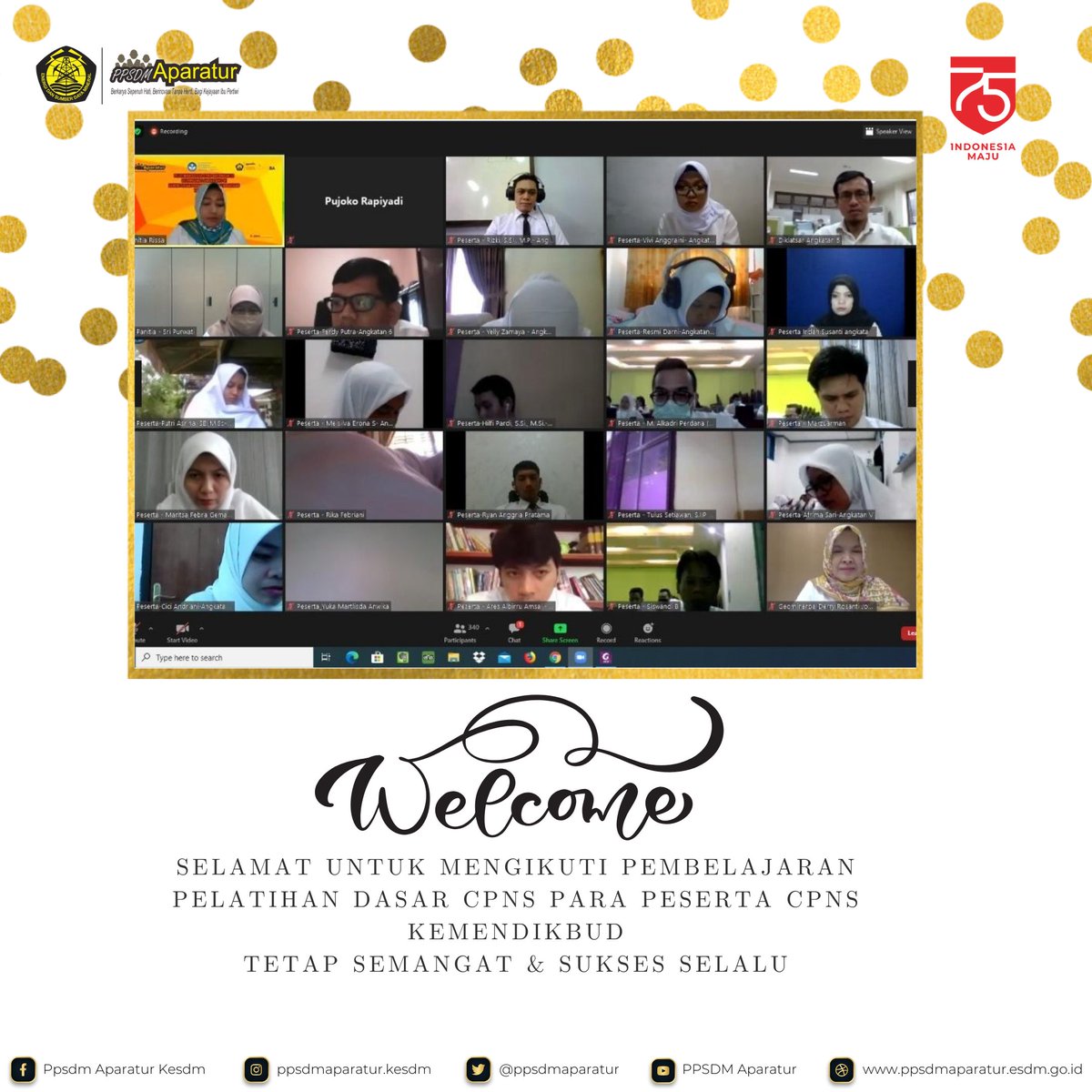 ppsdmaparatur's tweet photo. Hallo smart people..
Wow.. 1.600 orang lebih mengikuti Pelataihan CPNS d PPSDM Aparatur.
Dengan bekerjasama dengan PPSDM Geominerba dan Kemendikbud. PPSDM Aparatur hari telah melaksanakan pembukaan Latsar CPNS.

SEMANGAT !

#cpns2020
#kemendikbud
#ppsdmgeominerba
#ppsdmaaparatur https://t.co/FgbrfmjBM5