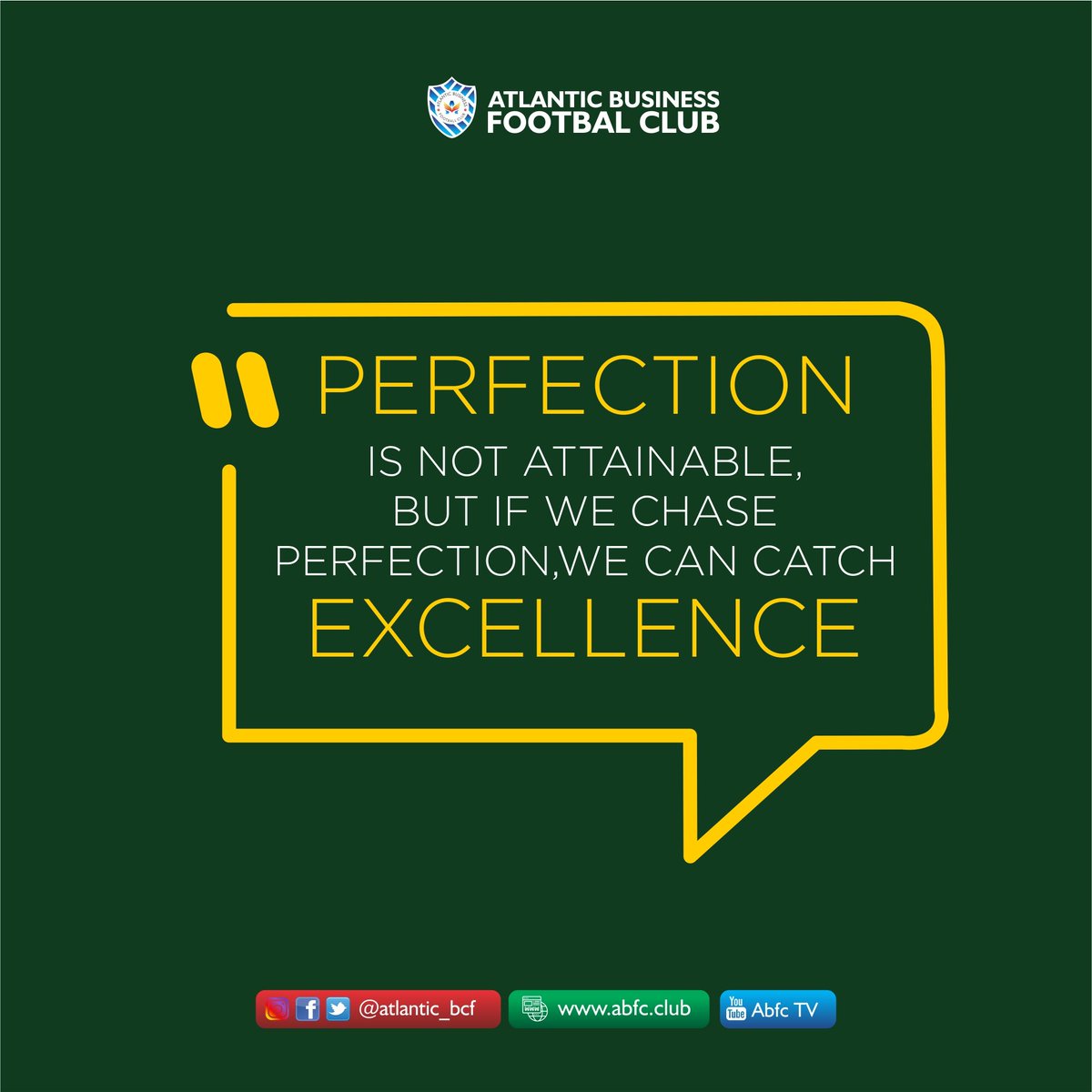 atlantic_bfc's tweet photo. Be ready to catch excellence with Atlantic Business Football Club
#atlanticbusinessfc
#atlanticbfc
#mondaymotivation
#shieldofafrica
#godsownteam
#nigeriaprofessionalfootballleague
#nigeriafootball https://t.co/fB5KGERvL0