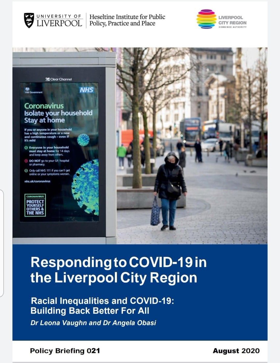 awf_liverpool's tweet photo. Friend of the Foundation and @LivUni @livuniHSS research fellow @DrLeeVee has helped produced this policy briefing looking at racial inequalities and COVID-19. Have a quick read. 

https://t.co/thVdottTEj https://t.co/vfDwP6FG7D