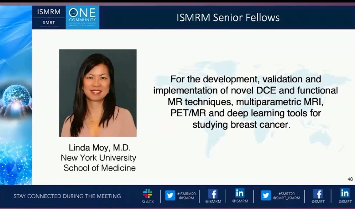 Bonnie Joe (@bonniejoemd) on Twitter photo Congratulations <a href="/DrLindaMoy/">Linda Moy</a> 2020 ISMRM Senior Fellow!!
<a href="/BreastImaging/">Society of Breast Imaging</a> <a href="/RadiologyACR/">American College of Radiology</a> <a href="/RSNA/">RSNA</a> <a href="/ISMRM/">ISMRM</a> <a href="/NYUImaging/">NYU Langone Health Department of Radiology</a> #ISMRM20 Congratulations <a href="/DrLindaMoy/">Linda Moy</a> 2020 ISMRM Senior Fellow!!
<a href="/BreastImaging/">Society of Breast Imaging</a> <a href="/RadiologyACR/">American College of Radiology</a> <a href="/RSNA/">RSNA</a> <a href="/ISMRM/">ISMRM</a> <a href="/NYUImaging/">NYU Langone Health Department of Radiology</a> #ISMRM20