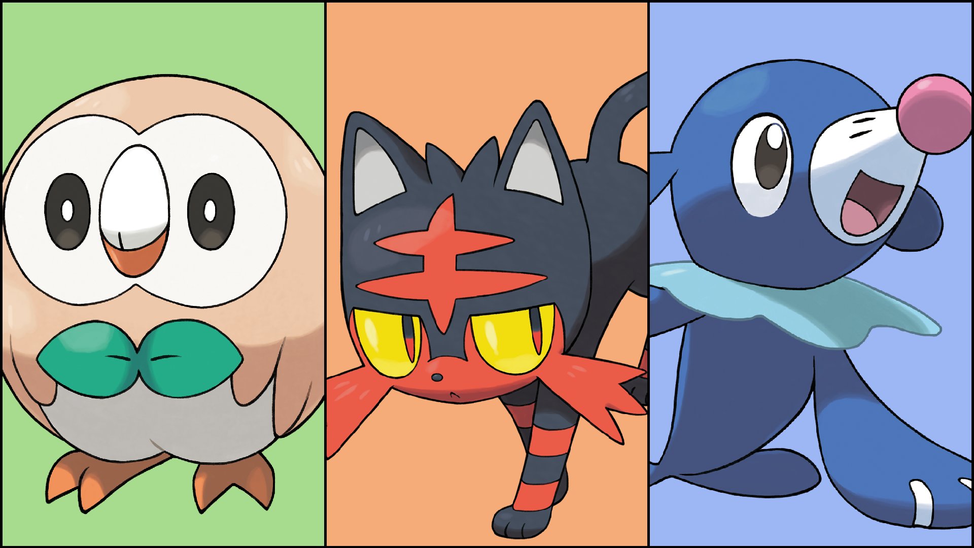 Pokemon Gen 7 Starters