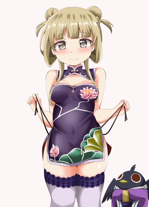 チャイナ服の乃木園子(中)を描けという神樹様のお告げがあったので… 