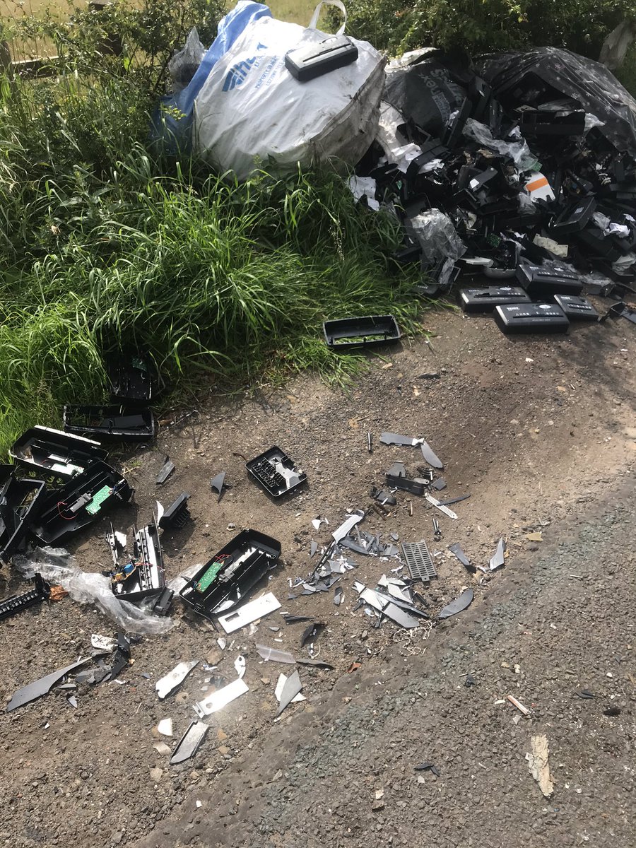 lizcyclerunner's tweet photo. Disgusting to see this up on Scammonden Road just  before the bridge @Calderdale https://t.co/nIEPHvpNmv