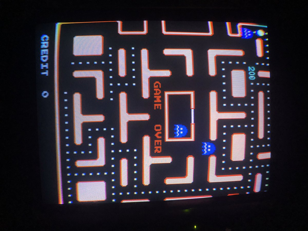 sharpfork's tweet image. Signs of life on the cheap, untested, 27” multi sync I picked up last week.