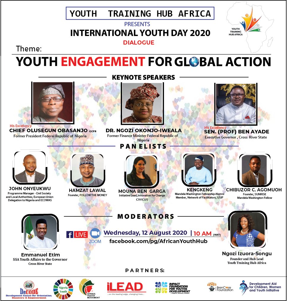 AfricanYouthHub's tweet photo. Register Now to reserve your seat. It's free and just few slots left. 

https://t.co/49aKABVuVS 

#YouthDay #Youth4GlobalAction  #sdg16

P.S - You can also join us on Facebook Live. https://t.co/ebJ0tNMQ0F