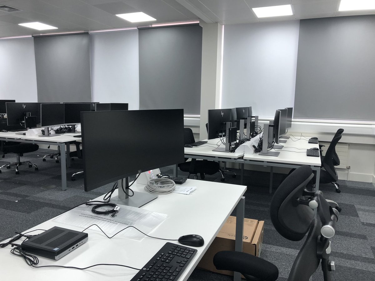 JackieGalbraith's tweet photo. On campus today at @WestLoCollege and saw our second #CyberLab fully kitted out for HND Cyber Security students who’ll start their course in the new year few weeks. #Exciting #ChooseCollege https://t.co/kEwJeBnDmg