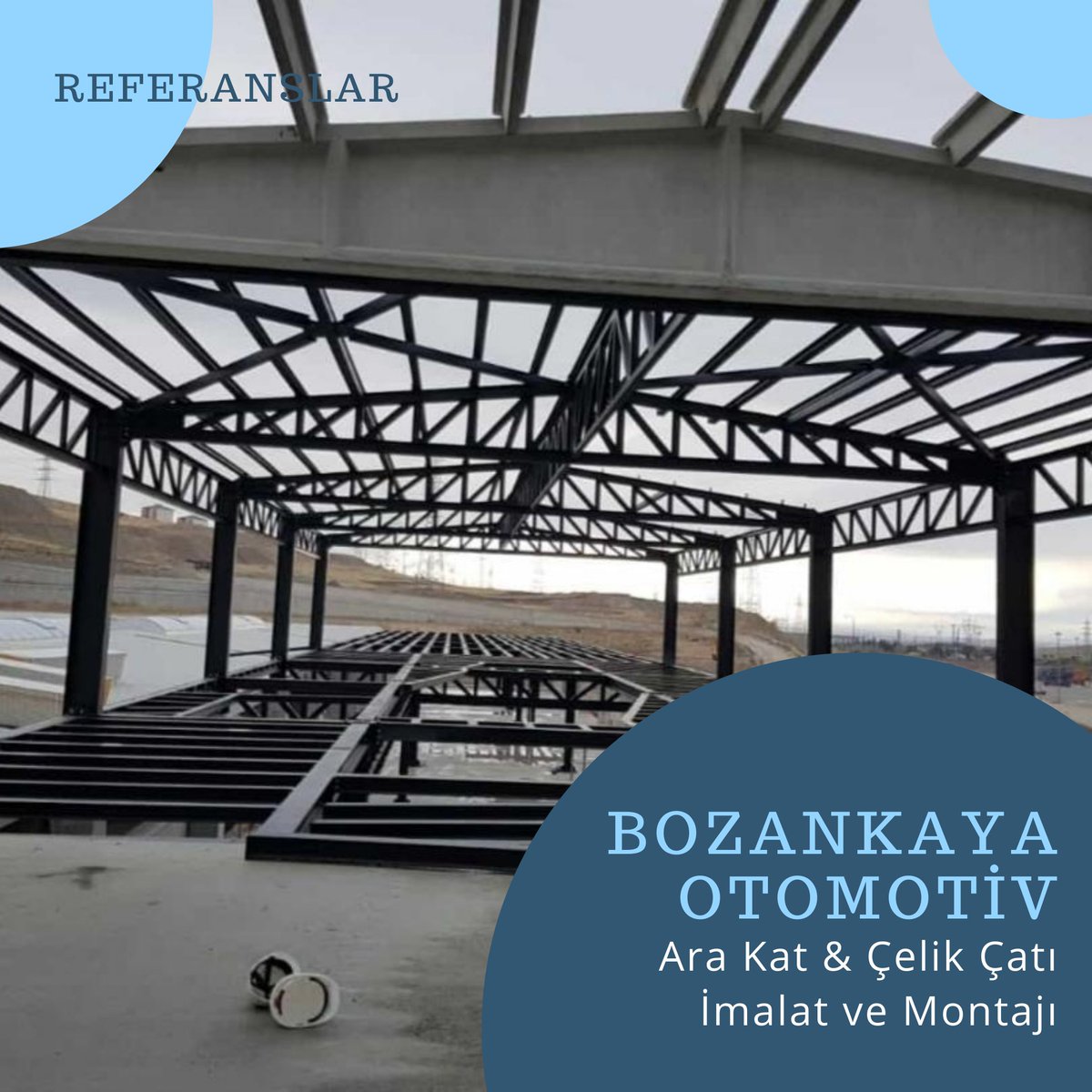 aspacelikyapi's tweet photo. #Referanslar
Bozankaya Otomotiv A.Ş. - Ankara Sincan OSB 2. Etap İnşaatı Projesi > #ÇelikKonstrüksiyon #AraKat, #ÇelikÇatı İmalat ve Montajı
👉https://t.co/Xd03kShzim https://t.co/1vY7tZKetv