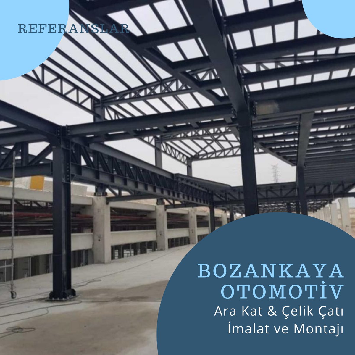 aspacelikyapi's tweet photo. #Referanslar
Bozankaya Otomotiv A.Ş. - Ankara Sincan OSB 2. Etap İnşaatı Projesi > #ÇelikKonstrüksiyon #AraKat, #ÇelikÇatı İmalat ve Montajı
👉https://t.co/Xd03kShzim https://t.co/1vY7tZKetv