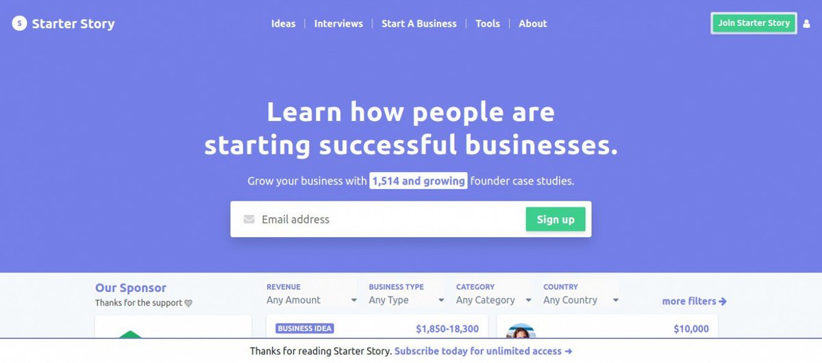 awesome_react's tweet image. Starter Story. @starter_story you can read interviews with ecommerce entrepreneurs #reactjs #js #javascript bit.ly/31IVOe6