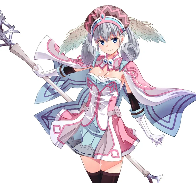 ゼノブレイドDE遊んだので、メリアちゃん描いてみた。凝ったポーズ色々考えたけど、全部ボツになって結局シンプルな立ち絵っぽくなってしまいましたが…。wiiでも遊びましたが、やはり面白いですね～。メリアちゃん好きなので、続編とかでも出てくれないかな。#ゼノブレイド 