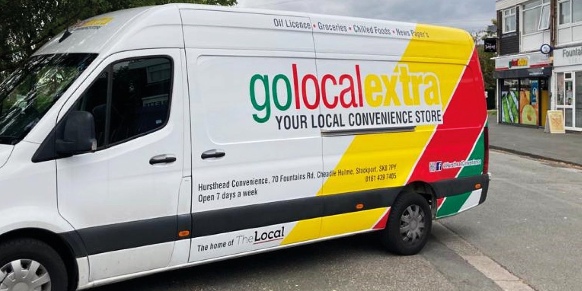 Fantastic to see a Go Local branded van out of the road! 

One of our proactive retailers recently branded their van up with the Go Local visual and I think you'll agree it looks great! 👏