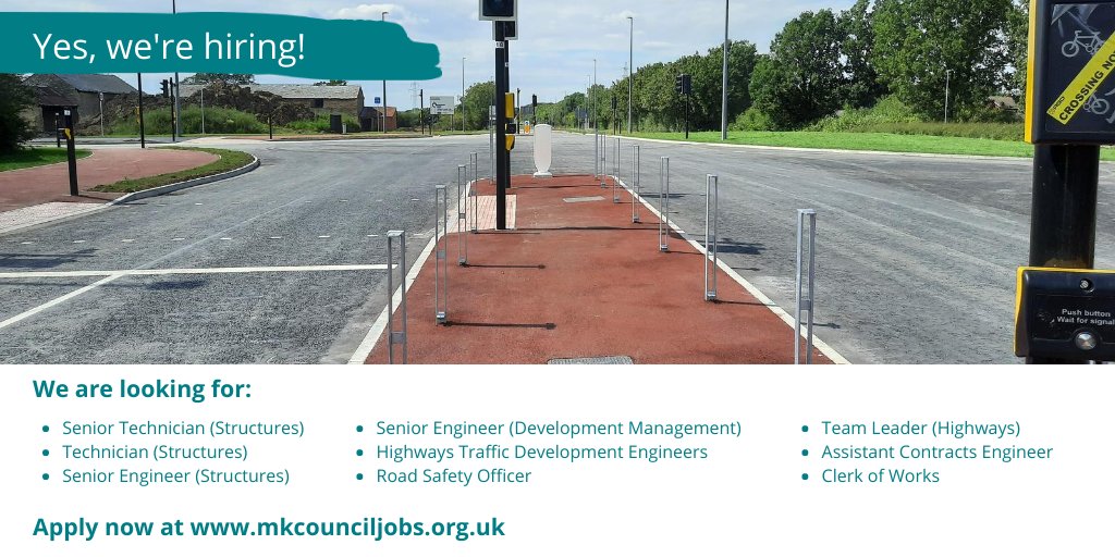 If you’re a qualified professional looking for a new, rewarding and challenging opportunity, take a look at the latest vacancies within our highways team. We have a wide range of roles available across the department -  Click here to find out more: bit.ly/MKCHWYS