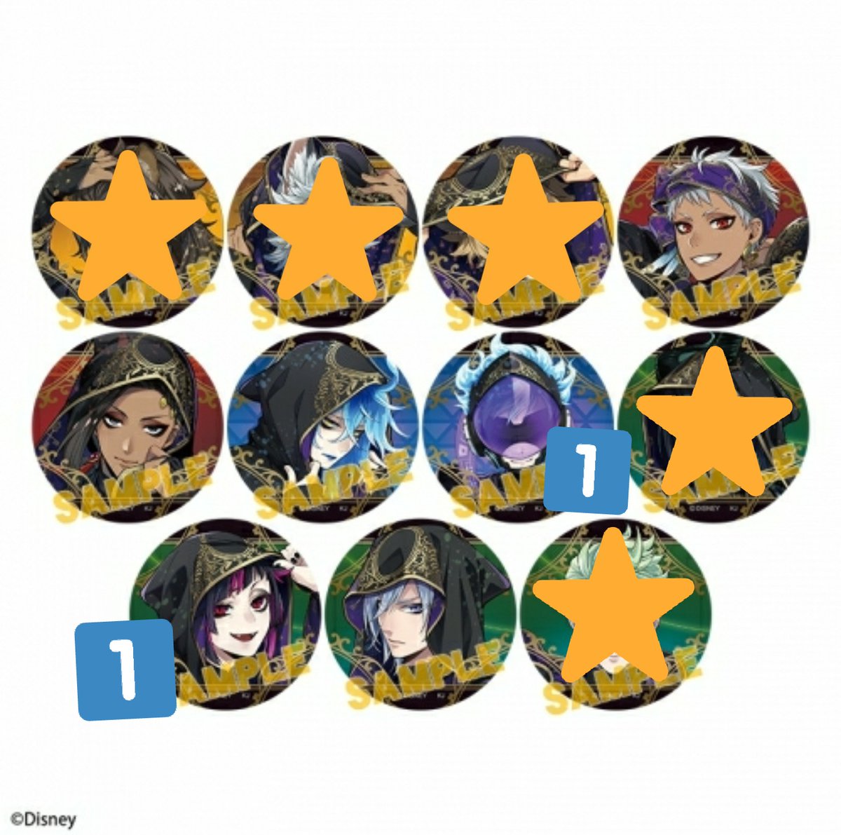 鈴木のグッズ垢 譲渡 ツイステッド ワンダーランド ツイステ 式典服 Vol 1 Vol 2 缶バッジ アニメイト 譲 リドル ケイト アズール フロイド エペル カリム ジャミル イデア オルト1 リリア1 シルバー 求 定価 送料 Vol 1 1box Vol 2 2box