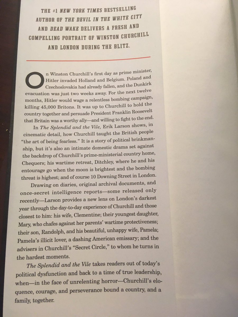 Suggestion for August 10 ... The Splendid and the Vile: A Saga of Churchill, Family, and Defiance During the Blitz (2020) by Erik Larson.