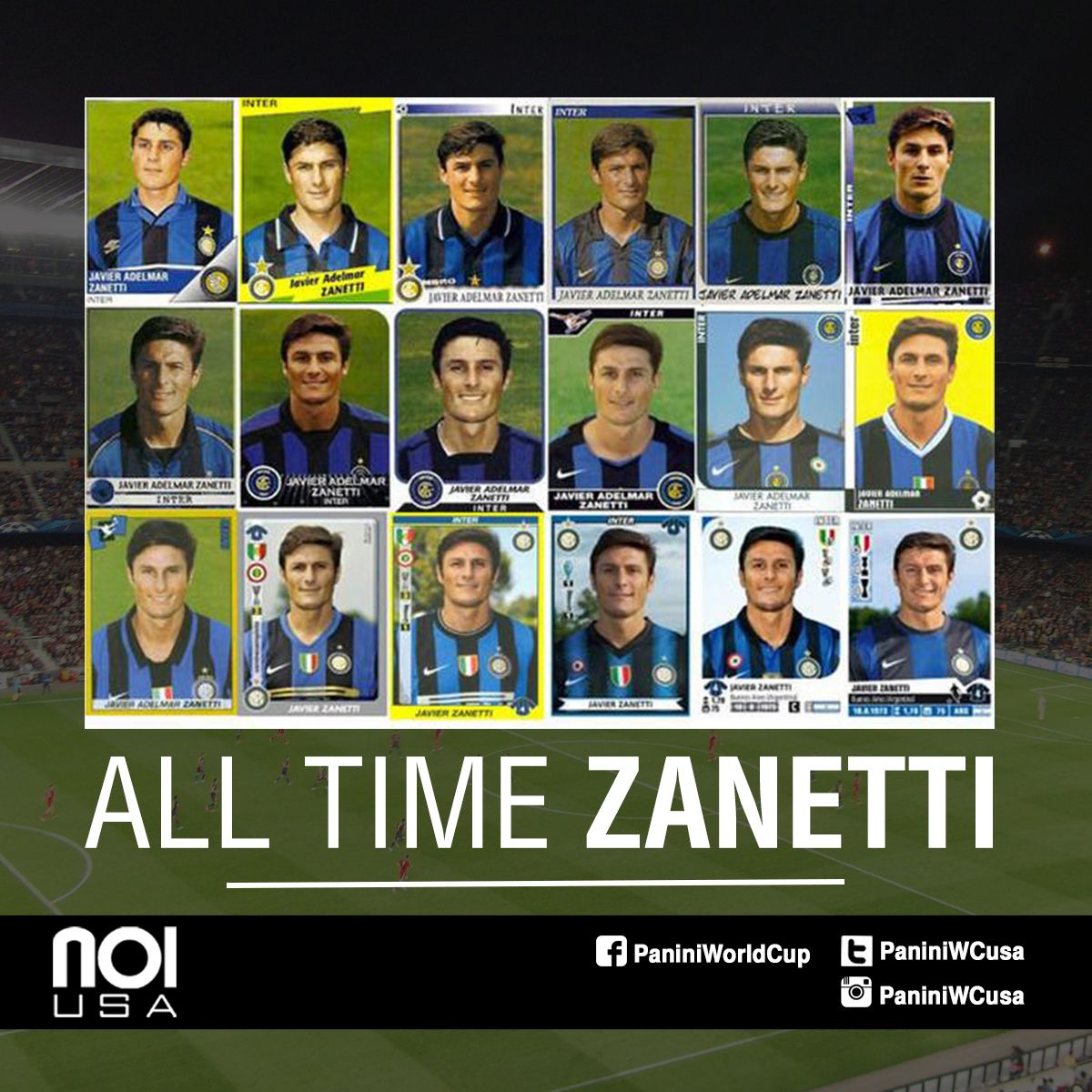 One leyend, one team!!! Happy birthday, Javier Zanetti!!!! 