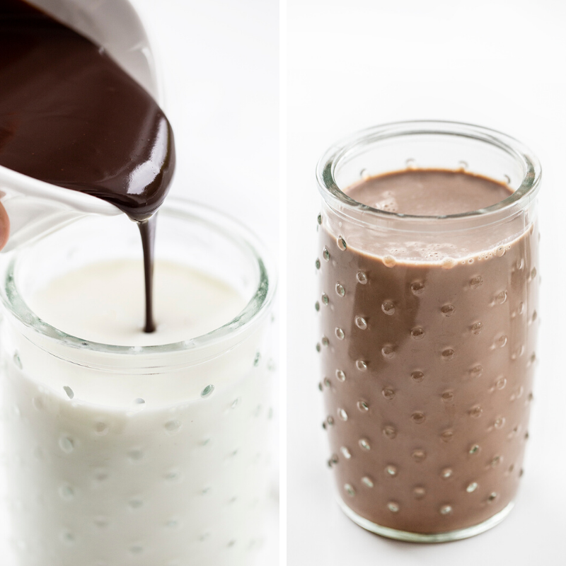 One way,  @andrewschulz, to think about this, analogicaly, is through the image of pouring chocolate into a glass of milk. As you can see in these two photos, the milk starts out white. However, by the time a certain amount of chocolate has been poured into it, it no longer is.