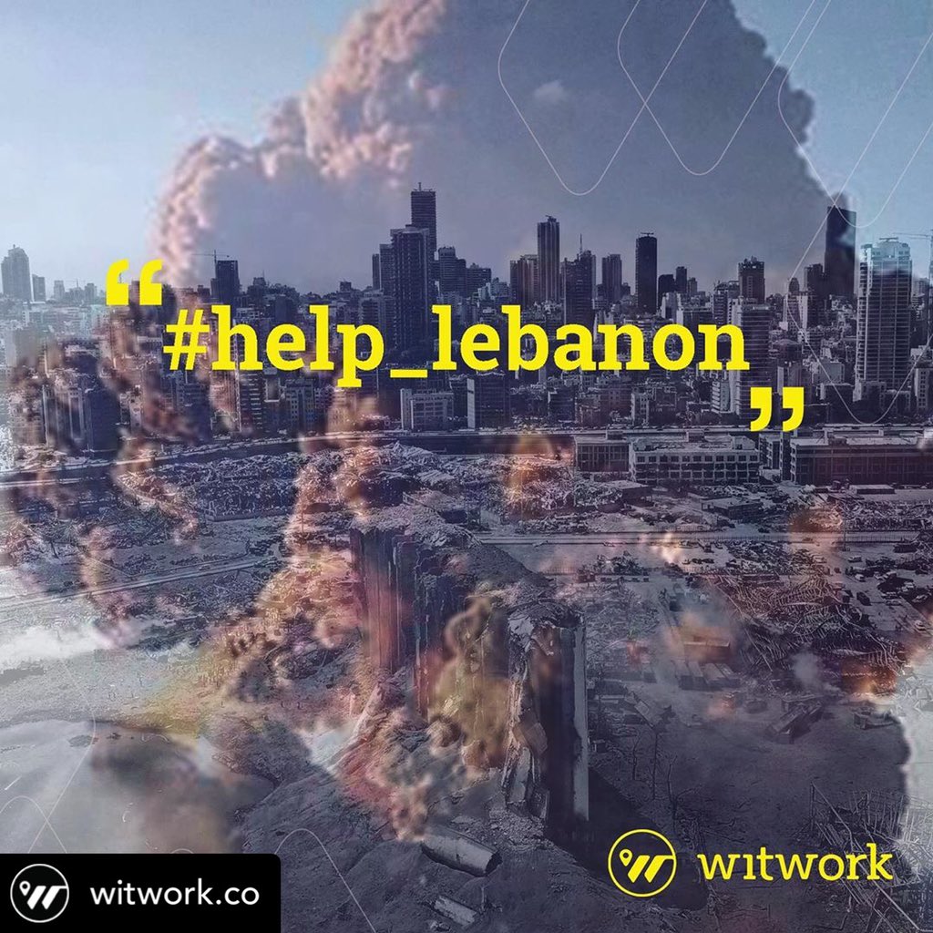wit_work's tweet photo. A sadness as big as the disaster! A grief as heavy as the devastating news! The 4th of August is a date we will never forget... but there is always tomorrow!

Let us help!

WitWork will donate ALL revenues for the next few months to #help_lebanon

Connect with us to know more. https://t.co/x9P0qrWcM7