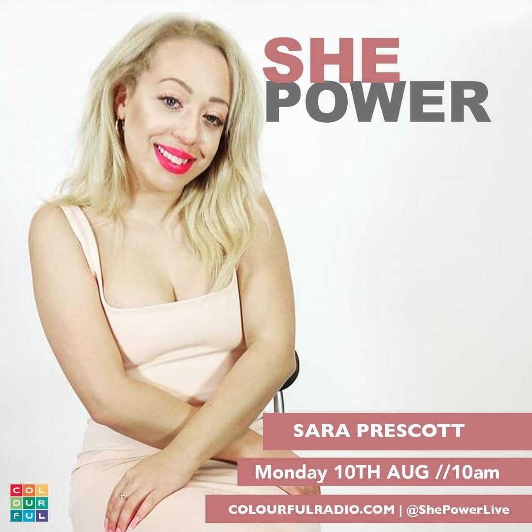 ShePowerLive's tweet image. Today at 10am find out how Sara Prescott overcame her severe Body Dysmorphia. Tune in at colourfulradio.com #colourfulradio #shepower