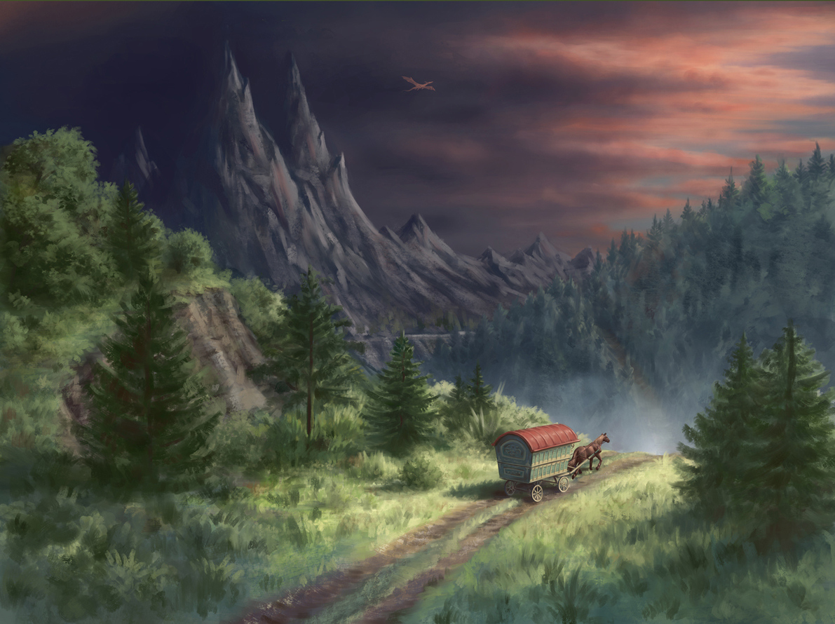 ThorbearArt's tweet photo. Wraparound cover illustration for Tales From Imura: The Rising Tide⁠ https://t.co/Q1UVB4l7cO