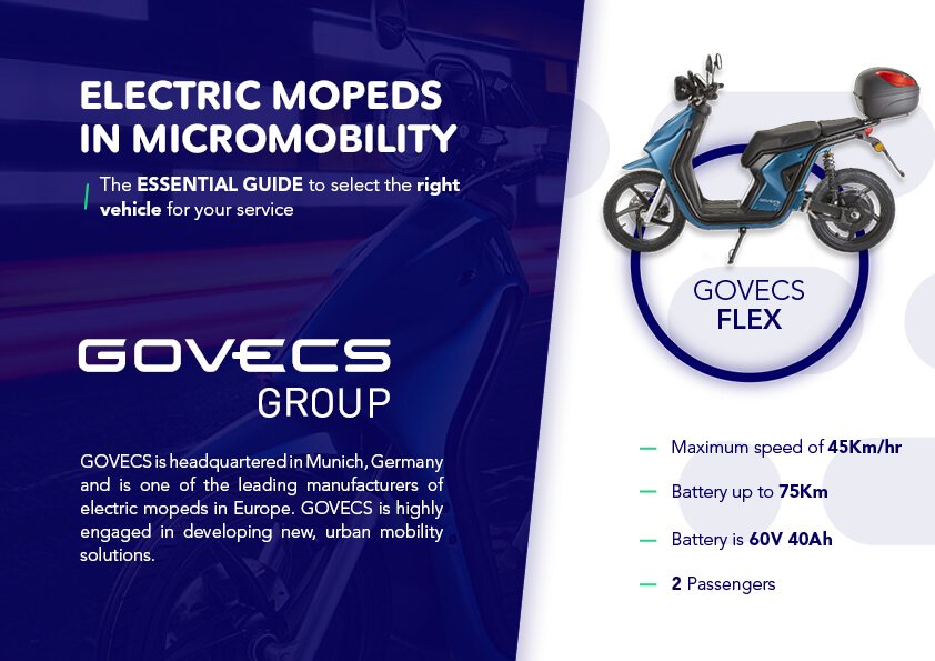 Which #ElectricMoped is the perfect fit for your shared #micromobility service? 🛵⚡ 
Today we're sharing advice from <a href="/GOVECS/">GOVECS GROUP</a> as well as a summarized account of their key features. For the complete analysis 👉 hubs.ly/H0tgh850 #Mobility #SharedMobility #ElectricMobility
