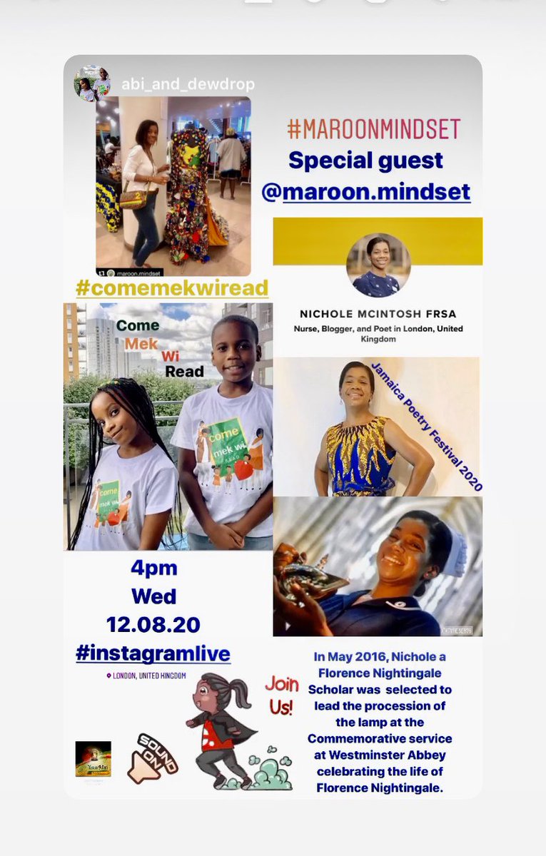 MindsetMaroon's tweet photo. Join me this Wednesday, August 12th at 4pm on #InstagramLive with #ComeMekWiRead for a conversation about being proud of our roots and inspiring the next generation of warriors, leaders &amp; change agents. 

@dewdropbook @MindsetMaroon #MaroonMindsetUnlimited https://t.co/iHnSGrGqTq