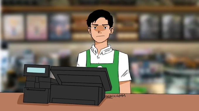 Five and his first ever job as a barista so he can make a living

#artph #ArtistOnTwitter #TheUmbrellaAcademy #theumbrellaacademy2 #NumberFive #tua2 