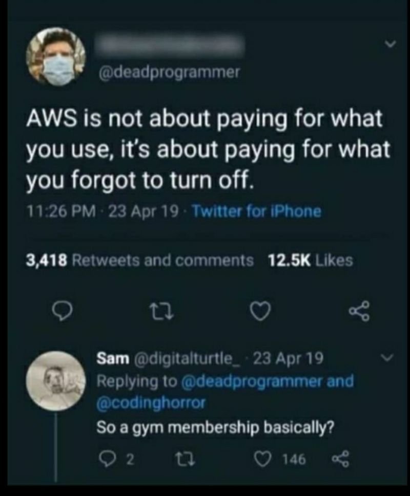aws is the new gym #aws #cloud