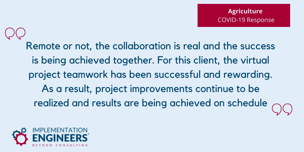 Imple_Engineers's tweet photo. Halfway through a large improvement engagement the COVID-19 crisis began drastically impacting business in the U.S.  Read the case study to see how IE and the client navigate COVID-19 to continue driving project improvements.  https://t.co/UN4l6J8i1h https://t.co/EgfbuemCMh