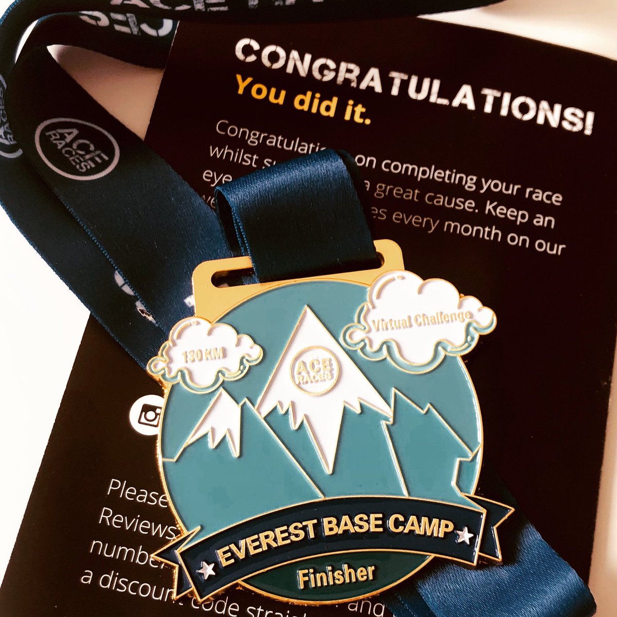 LankyLyn's tweet photo. Thanks for the motivation @AceRacesuk - 130km (running &amp; walking) done in 22 days ✅ Next up (Apr 22’🤞) the real deal 🏔😬#EverestBaseCamp #ComingForYa #UltimateBucketList #AceRaces https://t.co/gFICdBJoWk