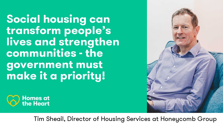 Staffshousing's tweet photo. Social housing can transform people's lives, local areas and more! 🙌

That's why @TimHoneycomb is calling on the government to make social housing a priority so we can keep building affordable homes &amp; strengthening communities in #SOT

Read Tim's blog: https://t.co/iRGdHlN5dz https://t.co/89YV2zhtkV
