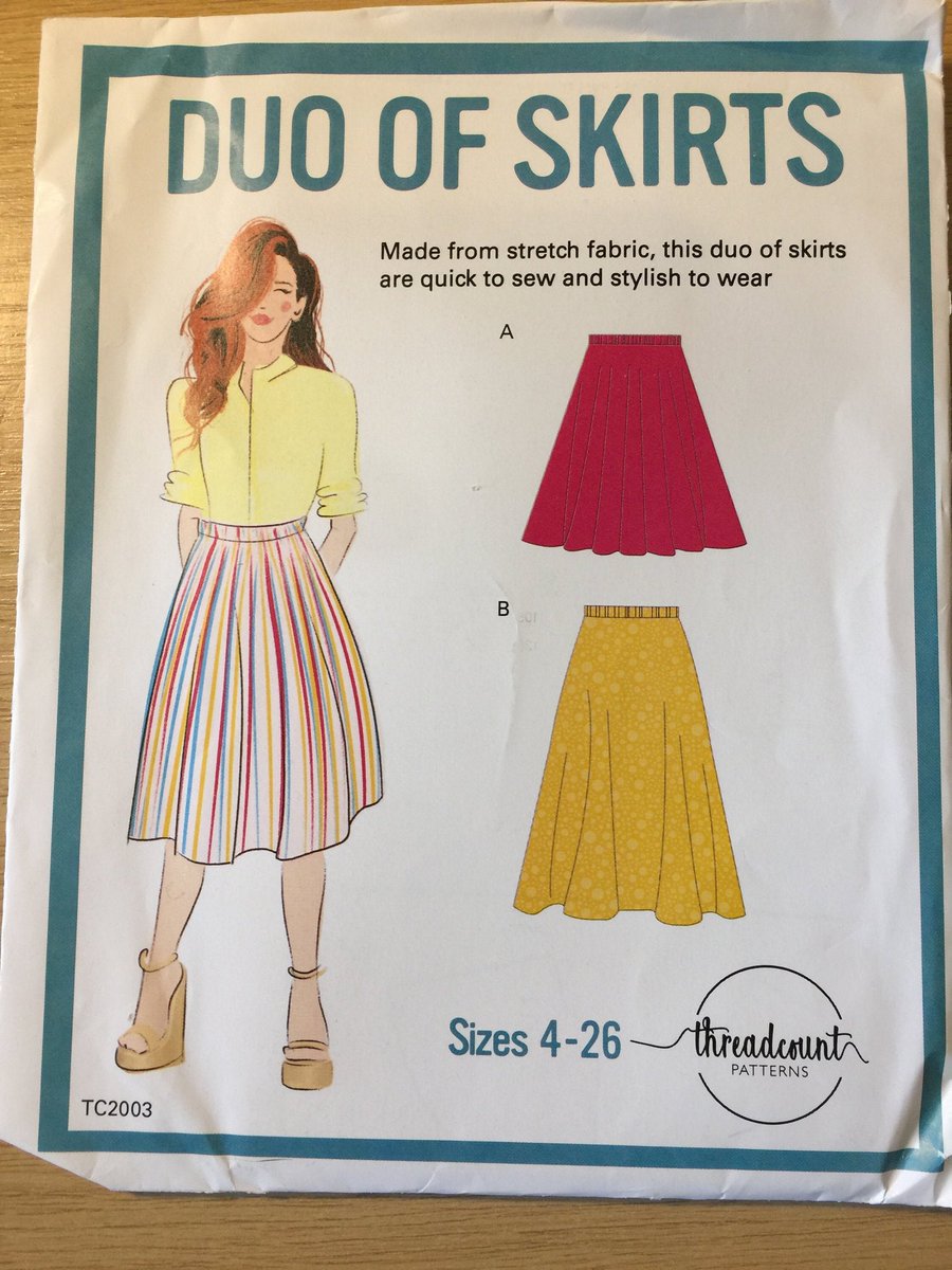 WatsonsVintage's tweet photo. ONLY £6.95 FOR THIS FABULOUS SKIRT SEWING PATTERN in my #etsyshop: Uncut threadcount Sewing Pattern TC2003 - Duo Of Skirts - In Sizes 4-26 - Quick To Sew - Stylish To Wear - Elasticised Waistband Skirts https://t.co/JgoiV0V02w #QuickSew #SkirtPattern #Sizes4-26 #Threadcount https://t.co/vwUctPSbeN