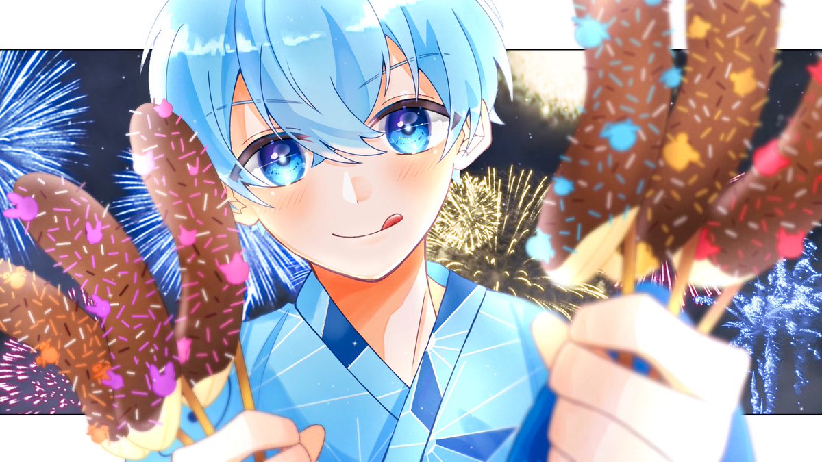 夏祭り すとぷりギャラリー ころんくん かろるのイラスト 夏祭り すとぷりギャラリー ころんくん かろるのイラスト