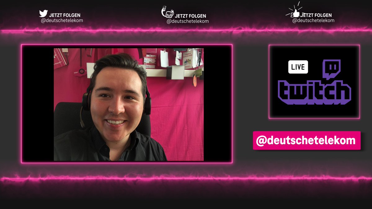 deutschetelekom's tweet photo. Einen Monat sind wir jetzt schon auf #Twitch unterwegs - Zeit neben #Gaming noch ein weiteres Format zu launchen. Am Mittwoch ab 19:00 Uhr wird @PhillipGoik ein iPhone genauestens unter die 🔎nehmen und nebenher eure Tech-Fragen beantworten. #JustChatting https://t.co/Qm7fuBn2ug https://t.co/L85bBuASXE