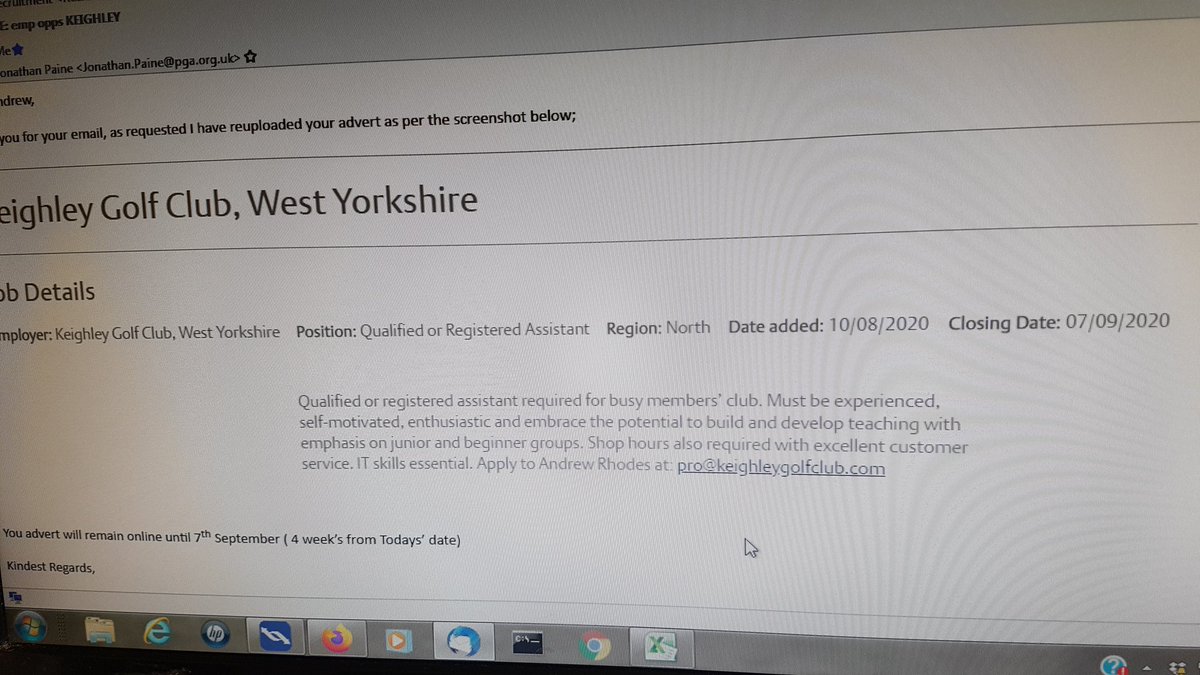 AndyRhodesPGA's tweet photo. Trainee or qualified @ThePGA Assistant required @Keighleygc A great opportunity at a great club to build and develop your skills with lots of time to teach and play @PGAYorkshire @YUGCUK @PGANorth @KeighleyNews @thegolfbusiness 🏌️‍♂️⛳ https://t.co/4AOEeWYK6I