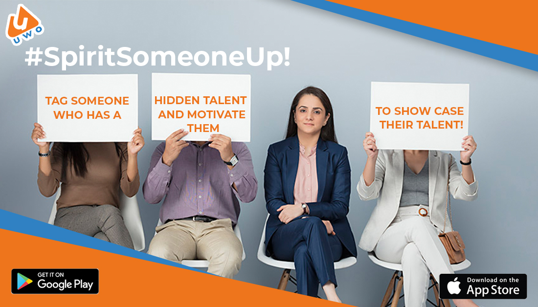 astha450's tweet photo. #SpiritSomeOneUp who has lost their confidence and encourage them to open up to the world by showcasing their talent on #UWOApp.

#SpreadHappiness #UWOForU https://t.co/hAMbmCp0vB