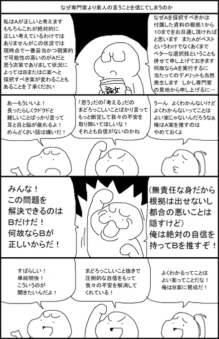 なぜ専門家より素人の言うことを信じてしまうのか 