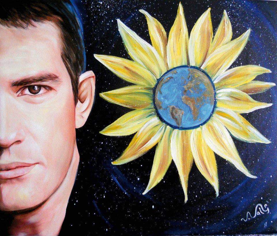 PainterValles's tweet photo. Hoy cumple 60 años @antoniobanderas . Esta obra fue creada para la Starlite Gala de Marbella , colaborando así en la recaudación de fondos, en este caso para la Fundación Cudeca. #arte #artista #pintura #charity https://t.co/Z2JmsDijL5