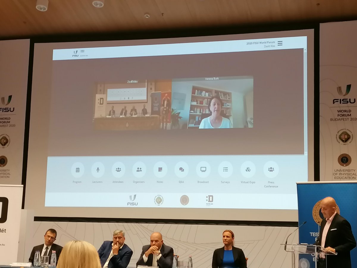 FISUWorldForum's tweet photo. Dr. Verena Burk, FISU EC President also welcomed the participants of the press conference.
👏🎯👌
#FISUWorldForum @FISUWorldForum #FISU #universitysport https://t.co/8tRhoD6ipa