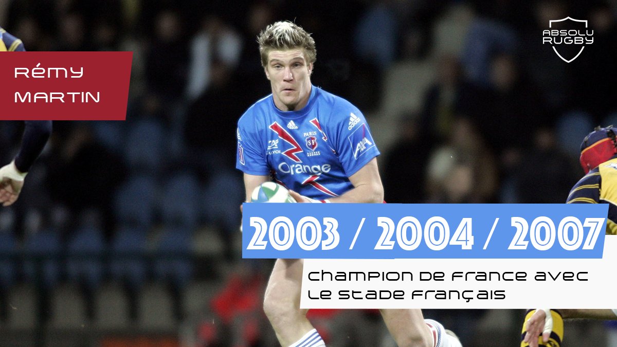 absolurugby's tweet photo. Triple Champion de France avec le @SFParisRugby, @Remy7Martin fête ses 41 ans aujourd'hui ! 🎉

2⃣8⃣7⃣ matchs pro et 2⃣3⃣ sélections avec @FranceRugby ! https://t.co/bL15InIlg8