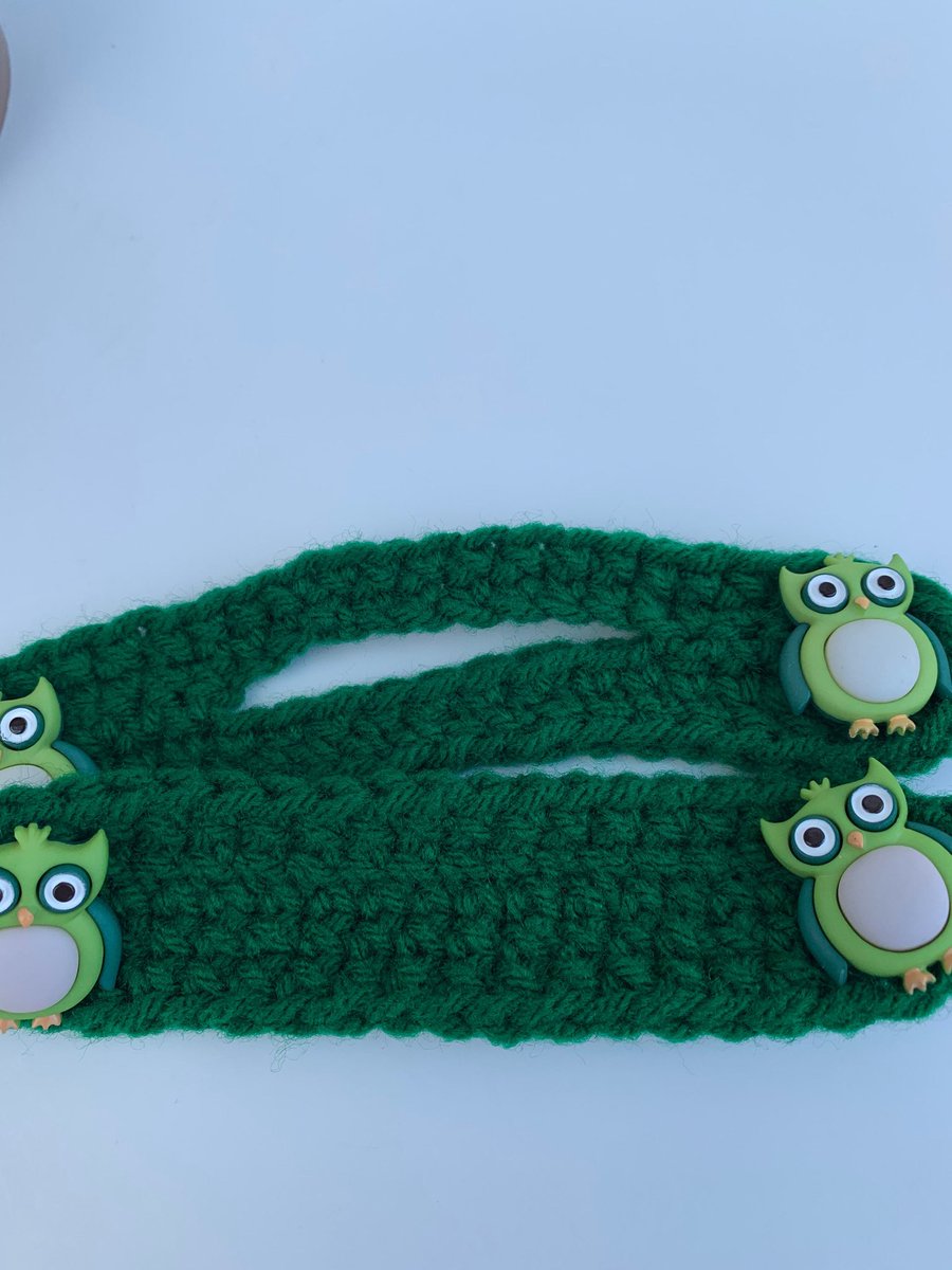 DesignsTiffanyJ's tweet image. Excited to share this item from my #etsy shop: 2 Pack Owl Crochet Ear Saver for Face Mask #facemaskadapter #crochetearsavers #earsaverfacemask #earprotector etsy.me/2PFF6Xq