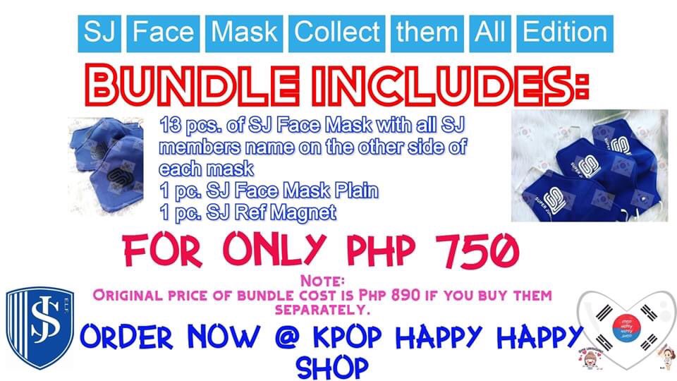 KPOPHappyHappy1's tweet photo. ‼️ORDER our SUPER JUNIOR FACE MASK COLLECT THEM ALL Edition‼️

Php 750 only and you will have all the SUPER JUNIOR MEMBERS face mask!!! 🙂
#SuperJunior #Leeteuk #Heechul #Hangeng #Yesung #Kangin #Shindong #Eunhyuk #Donghae #Siwon #Ryeowook #kibum #kyuhyundebut14thanniversary #elf https://t.co/p07RmWdwHk