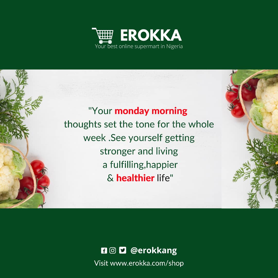 erokkang's tweet photo. Did you know what day of the week you are most likely to skip your favorite meal? It's MONDAY!
Erokka's a few clicks away. Visit https://t.co/exWWh20z68 to order your products today.#shoppingmall
#onlinestore
#Supermart
#grocery
#abeokuta
#Monday
#mondaymotivation
#mondayvibes https://t.co/PlNI68VMQe